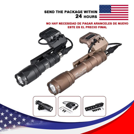 WADSN Airsoft Surefir M600C M600 M300 Tactical Scout Light AR15 Rifle Weapon Flashlight LED Hunting Spotlight SF M300A Gun lamp