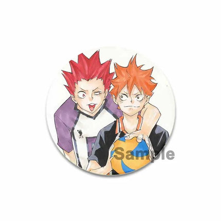 32/44/58mm Anime Haikyuu Snap-in Button Pins Figure Icon Badge  Round Handmade Brooches Breastpin for Backpack Clothes