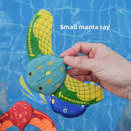 Water Power Devil Fish Underwater Glider Toy Beach Seaside Swimming Pool Games Kids Gift Summer Outdoor Toys Float For Adults