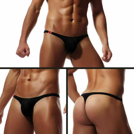 Men's Thongs G String Sexy Gay Sissy Underwear Briefs Man Jockstrap T Back Underpants Penis Pouch Breathable Panties