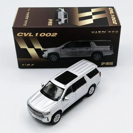 MASSDI 1:64 Scale Alloy CD1000 Escalade CVL1000 Suburban SUV Toy Car Simulation Model Collectibles Souvenir Gift