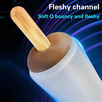 Realistic Vagina Vibration Masturbation Cup Blowjob Machine Endurance Exercise Vacuum Penis Masturbator Adult Sex Toys for Men