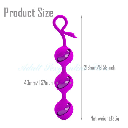 Silicone 3 Smart Kegel Egg Ben Wa Ball Vagina Tighten Exercise Geisha Sex Toys for Women