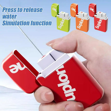 New Prank Toy Portable Magic Lighter Realistic and Fun Water Gun Lighter Stress Relief Toy Water Park Smoke Accessory