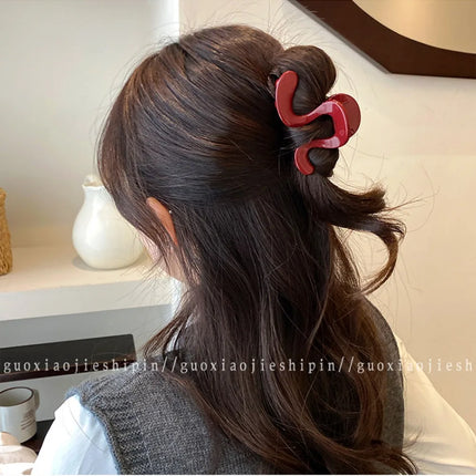 Simple Irregular Hair Catch Clip Shark Clip Women's Premium 2026 New Hairpin Back Head Hair Accessories Hairpin Elegant