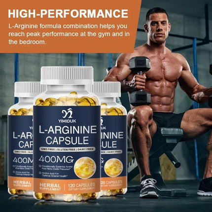 Buy 1 Get 1 Free! L-Arginine Supplement, Support Blood Flow, Energy & Heart Health, Pre-Workout Pump, Muscle Growth & Endurance
