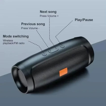 Lenovo TF Card USB Bluetooth 5.3 Wireless Speaker Portable Dual Driver Stereo Sound FM Voice Broadcasting Waterproof for Camping