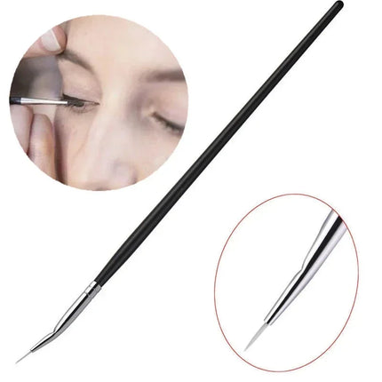 Bent Liner Makeup Brushes Angled Eyeliner Brush Eyeshadow Eye Brow Brushes Tool Fine Eyeliner Brushes Eye Contour Makeup Tool