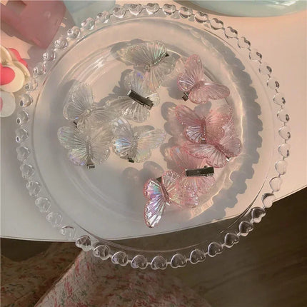 5pcs Korean Style Elegant Butterfly Hair Claw Cute Multicolor Hair Clip Claw Clamp Braid Hair Headwear Girls Accessories