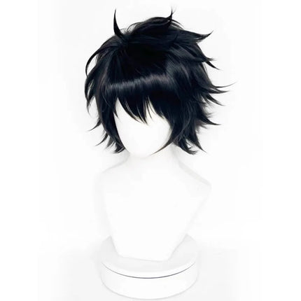 Death Note L Lawliet Al Rolette cos Wig Black Anti-upturned Anime Short Hair Comic Reality Show synthetic Wig