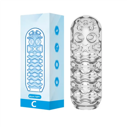 Soft Male Masturbator Cup Pussy Sex Toys Transparent Vagina Adult Endurance Exercise Adult supplies Vacuum Pocket Cup for Men