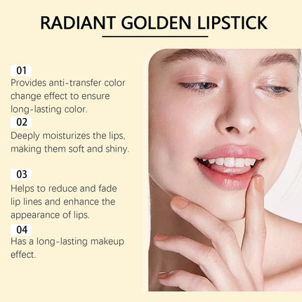 Gold Foil Moisturizing Lip Balm Moisturizes Brighten Lips Care Prevents Cracking Long Lasting No Fading Makeup Gloss Lipstick