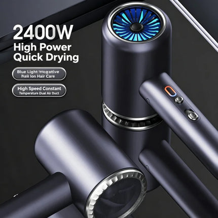 New 2400w High-Speed Hair Dryer With High Wind Power And 9-Second Quick Drying, Silent Hair Salon, Household Hair Dryer EU/US/UK