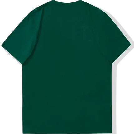 Men's summer 100% pure cotton fashionable casual loose sports yin-yang tree pattern print round neck short-sleeved T-shirt top
