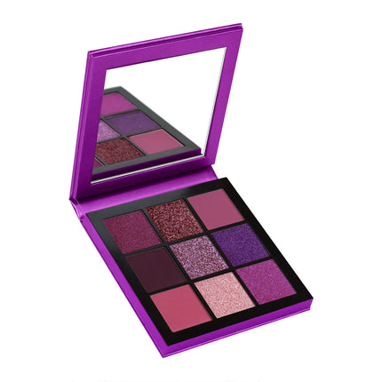 Huda Beauty 9 Color Palette Diamond Amethyst Ruby Red Gold Eye Shadow Pallete Matte Shimmer Eyeshadow Palette Glitter Makeup