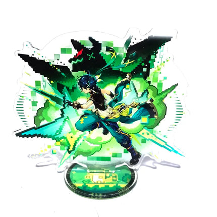 Anime Genshin Impact Figure VARKA ZIBAI Acrylic Stand Model Plate 1pc Desk Decor Standing Sign Game Fans Gift