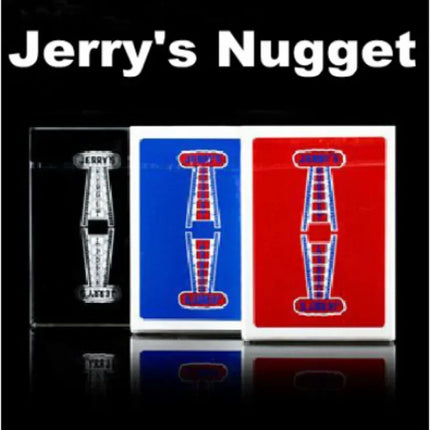 Jerry's Nugget Playing Cards Poker (Red/Blue) Poker Deck Magic Tricks Close Up Illusion Gimmick Prop Mentalism Comedy Magia Funny
