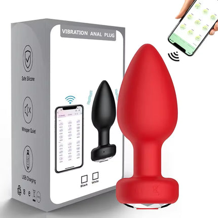 APP Control Anal Plug Vibrator Female Vaginal Masturbator Male Prostate Massager Vibrating Butt Plug Adult Sex Toys for Couples