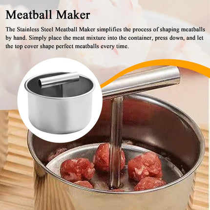 Meatball Making Set 6/12 Hole Press Meatball Maker Stainless Steel Meatball Maker Multifunctional Meat Maker Mold  Kitchen Tools