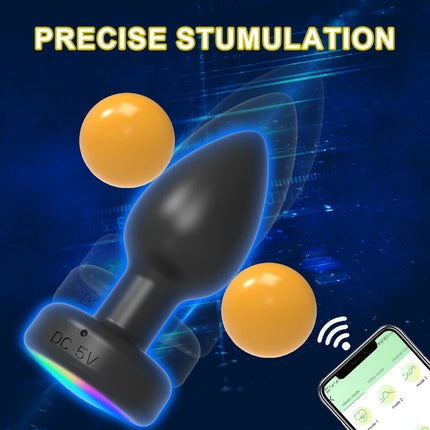 Vibrating LED Anal Plug Wireless APP Women Butt Plug Prostate Massager for Men Vibrating Adult Sex Toy Anal Vibrator for Couples