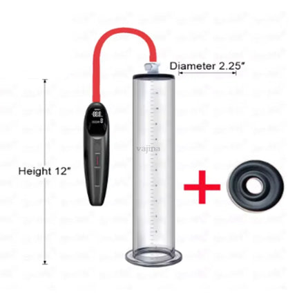 Electric Acrylic Penis Pump Vacuum Pump For Penis Male Penis Enlargement Pump Penile Training Extender Cock Dick Pump For Men 18