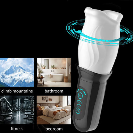 Rotating Vibrating Masturbator for Man Penis Glans Training Massager Male Masturbation Vibrators Erotic Orgasm Sex Toys for Men