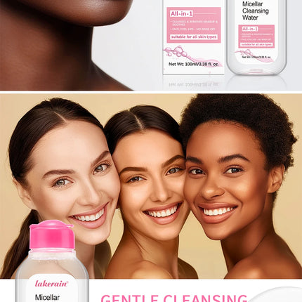 100ml Garnier Micellar Water Hydrating Facial Cleanser Deep  Makeup Remover Cleaning Water Refresh Hydrate Cleansing Skin