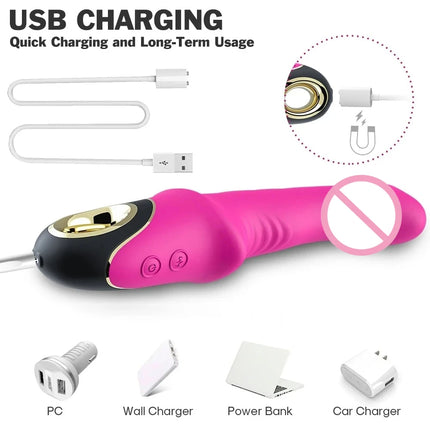 Sex Toys 9 Frequency Dildo Vibrator Silicone Penis Female Masturbator G-spot Vagina Stimulator Sex Machine Vibrator