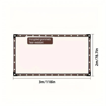 Transparent Waterproof Cloth Rainproof and Sunscreen Tarpaulin - Very Suitable for Garden Courtyard Balcony Sunshade and Camping