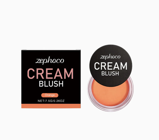 Red Silky Moisturizing Blush, Hydrating and Colorful for a Rosy, Radiant, Natural Contouring Makeup Look