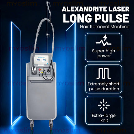 755Nm 1064Nm Dual Wavelength Alexandrite Long Pulse Laser Hair Removal Machine With Advanced Cooling System For All Skin Types