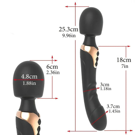 Dual Motor Silicone Vibrator for Women G-Spot Clitoris Stimulator Soft Masturbation Stick Dildos AV Magic Wand Adult Sex Toy