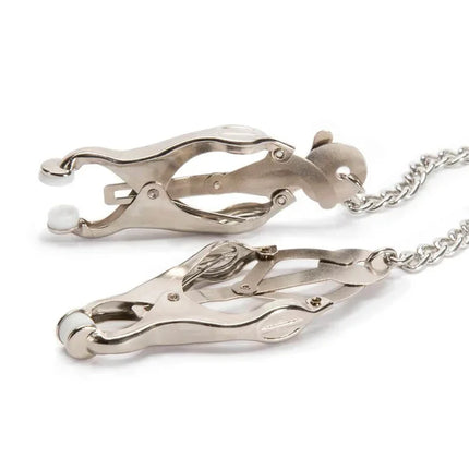 BDSM Metal Nipple Clamps with Chain Breast Stimulator Fetishism Erotic Sex Toy For Couple Men and Women