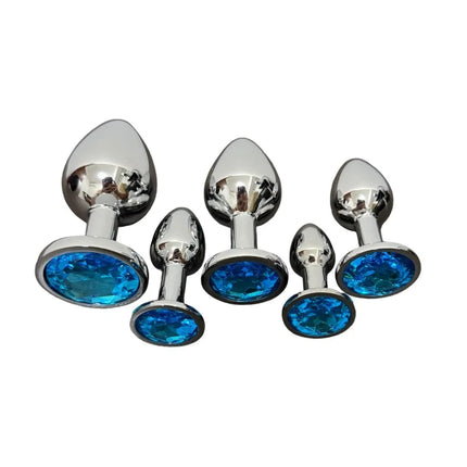 Blue Metal Anal Plug for Men And Women Outdoor Wearable Anal Door Expander Sexual Health And Wellness Product