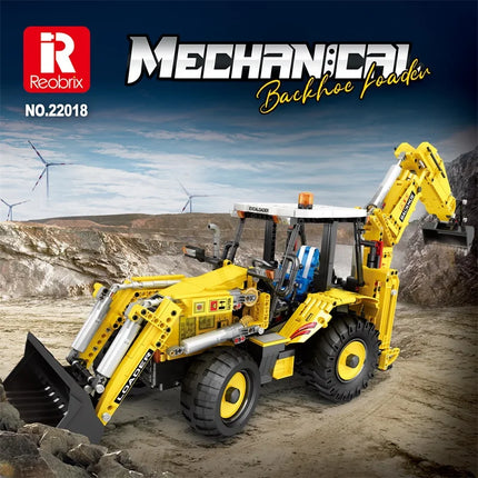 NEW 2466pcs Bulldozer Excavator Truck Remote Control Model Building Blocks Bricks Puzzle Toy Birthday Christmas Gifts For Boy