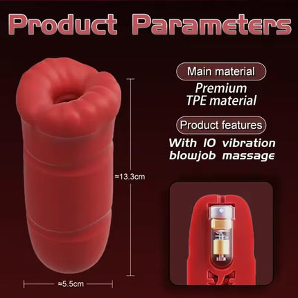 Automatic Male Masturbator Cup Vibrator Tongue Licking Blowjob Real Vagina Pocket Pussy Penis Oral Sex Toy For Adult Men Sex