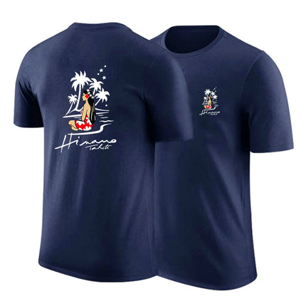 Hinano Tahiti Beer 2024 New Men's Quick Dry Ordinary Thin Short Sleeve Sport T Shirt Fitness Breathable Versatile Sportswears