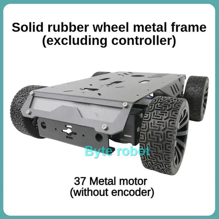 15Kg Load Rubber Wheel Robot Car Metal RC Tank Chassis For Arduino Raspberry Pi DIY Kit with Motor Ps2 Handle Programmable Robot