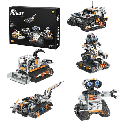1-to-5 Electric Building Blocks, Compatible with Wali Blocks, Electric Programming Robot STEM Toy, Christmas Gift