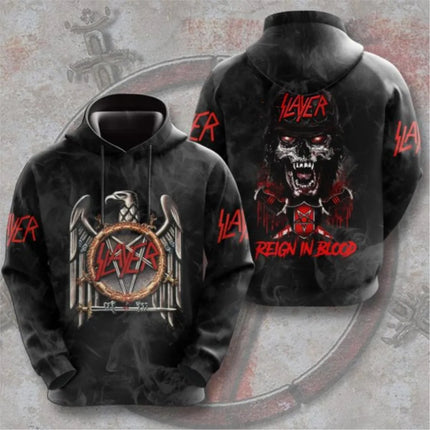 SLAYER ROCK Hoodies Men's 3D Printing Hoodie Men Women Sweatshirt Casual Oversized Man Clothing Streetwear Fashion Hoodies