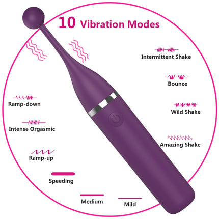 G Spot Tease Stick Vibrators for Women Clitoris Pussy Stimulation Erotic Female Masturbator Adult Sex Toys Comes 3 Massage Heads