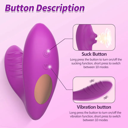 Clitoral Sucking Vibrator For Women Wearable 20 Modes G Spot Stimulator Vagina Female Masturbator Sucker Erotic Adult Sex Toys