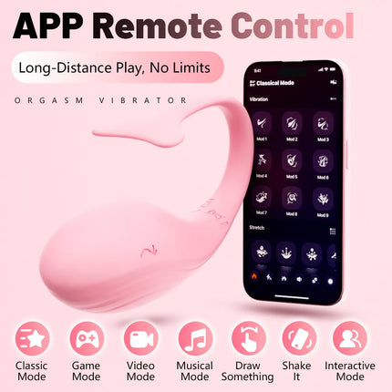 APP Controlled Vaginal Vibrators G Spot 9 Speed Anal Vibrating Egg Massager Wearable Stimulator Adult Sex Toys for Women Couples