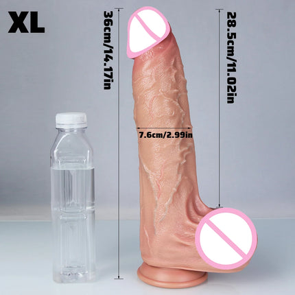 3 Colors Penis Super Realistic Veins Soft Dildo Male Silicone Genitals Vaginal Masturbation Suction Cup Dick Woman Anal Sex Toy