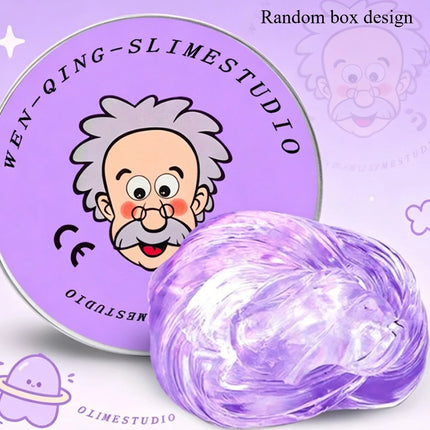New Stress Relief Toys Old Man Liquid Squishy Transparent Crystal Slime Fluffy Foam Putty Kids Safe Bouncy Stretchy Color Slime