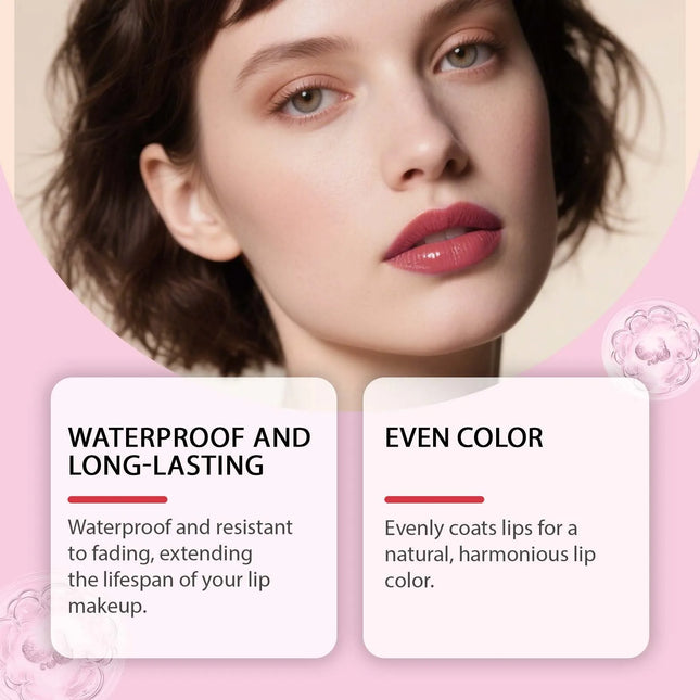 Moisturizing Peel-Off Lip Gloss Waterproof Long-Lasting Anti-Drying Peel-Off Liquid Lipstick Pink Tint Natural Tearable Lip Glaze