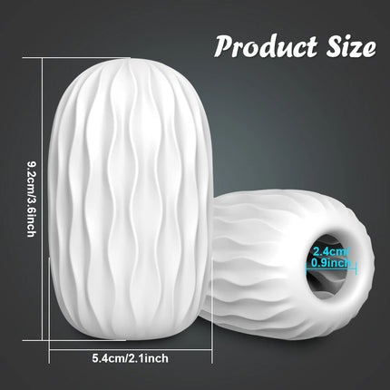 Silicone Male Masturbator Cup Portable Penis Trainer Penis Massage Stretchy Vagina Egg Vacuum Pocket Cup for Men Adult Sex Toys