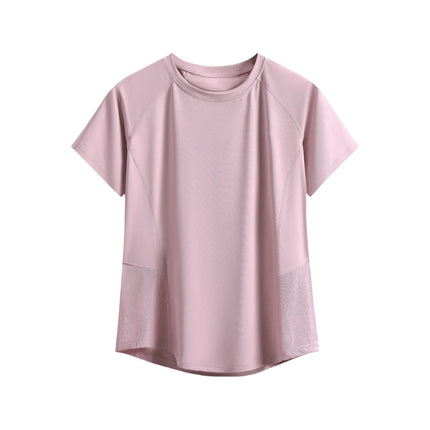 DRUR Sports Tops Women Quick Dry Workout Tshirt Running Yoga Gym Activewear Summer Short Sleeve Breathable Fitness Wear New
