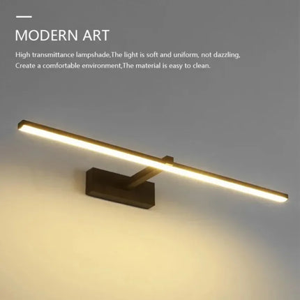 Modern Minimalist Mirror LED Wall Lamp Home Wall Lights Front Lamp Aluminum Strip Shape Bathroom Interior Decoration Lighting