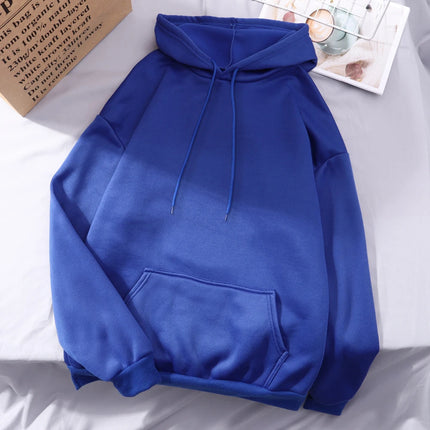 Fashion Men Women Hoodie Casual Hoodies Pullovers Sweatshirts Couple Tops Solid Color Hooded Spring Autumn Warm Fleece Hoody